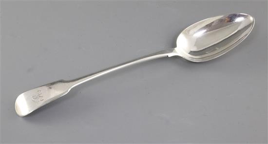 A George IV silver fiddle pattern basting spoon, Length 12”/300mm Weight: 3.7oz/105grms